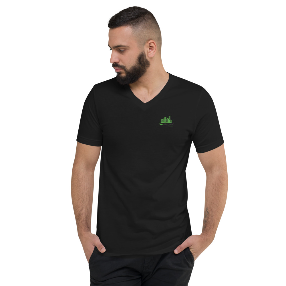 Unisex Short Sleeve V-Neck T-Shirt - Image 5