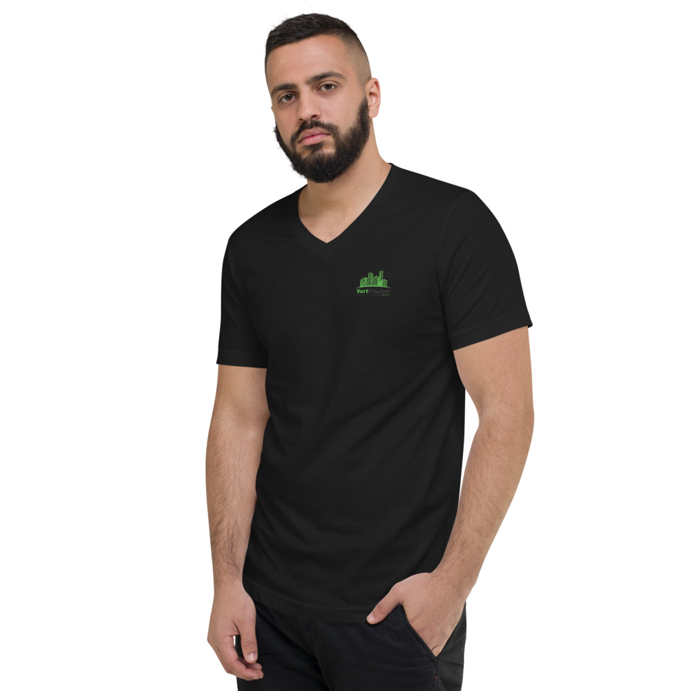 Unisex Short Sleeve V-Neck T-Shirt - Image 6