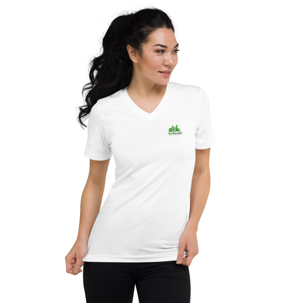 Unisex Short Sleeve V-Neck T-Shirt - Image 2