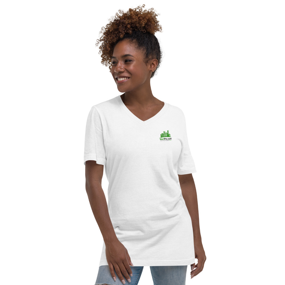 Unisex Short Sleeve V-Neck T-Shirt - Image 3