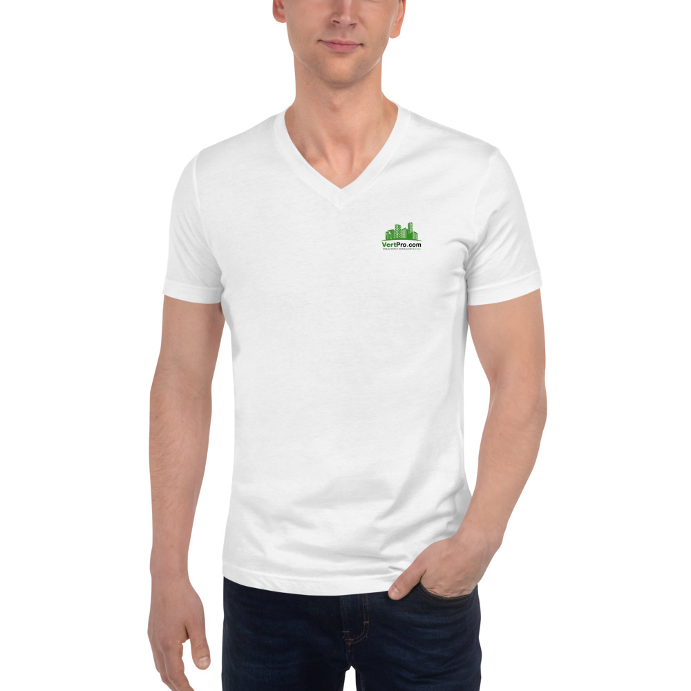 Unisex Short Sleeve V-Neck T-Shirt - Image 4