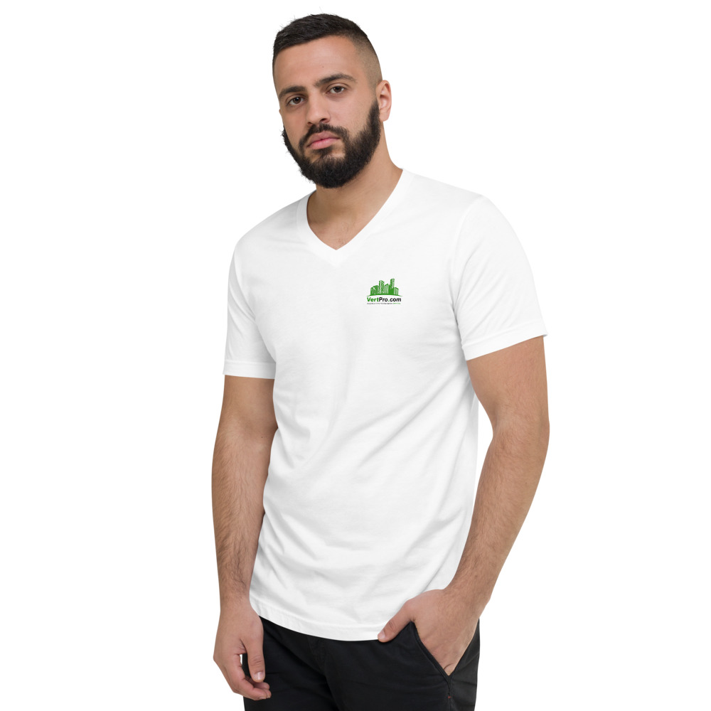 Unisex Short Sleeve V-Neck T-Shirt - Image 5