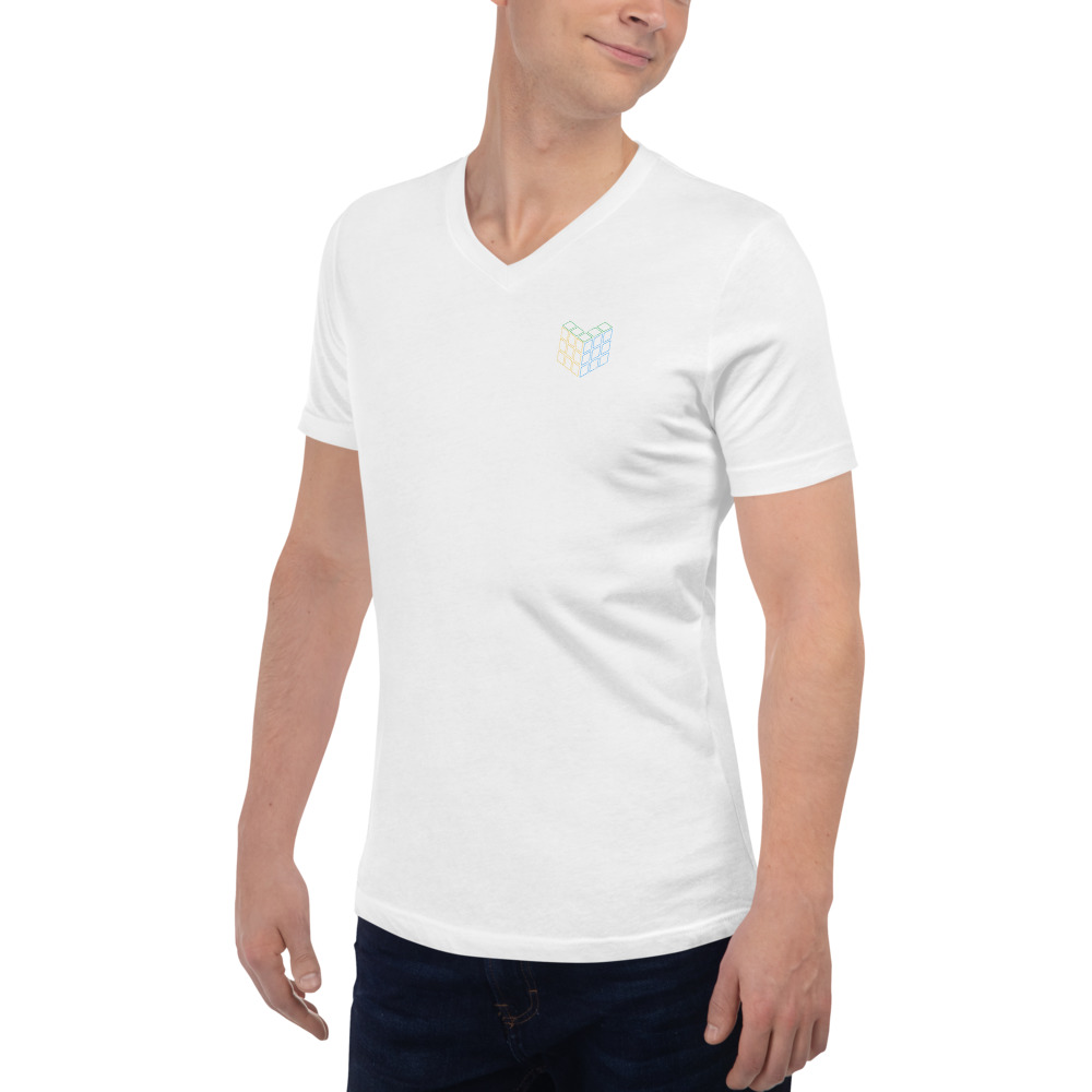 Unisex Short Sleeve V-Neck T-Shirt - Image 7