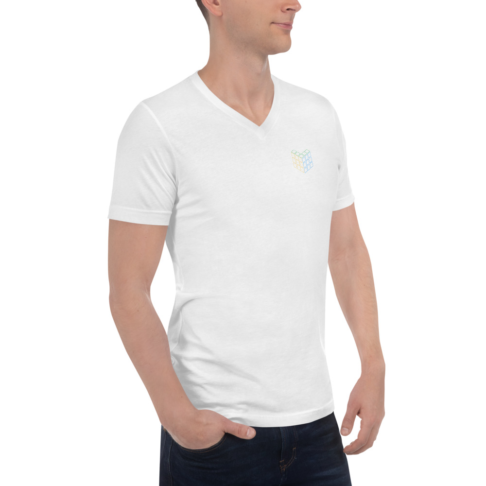 Unisex Short Sleeve V-Neck T-Shirt - Image 6