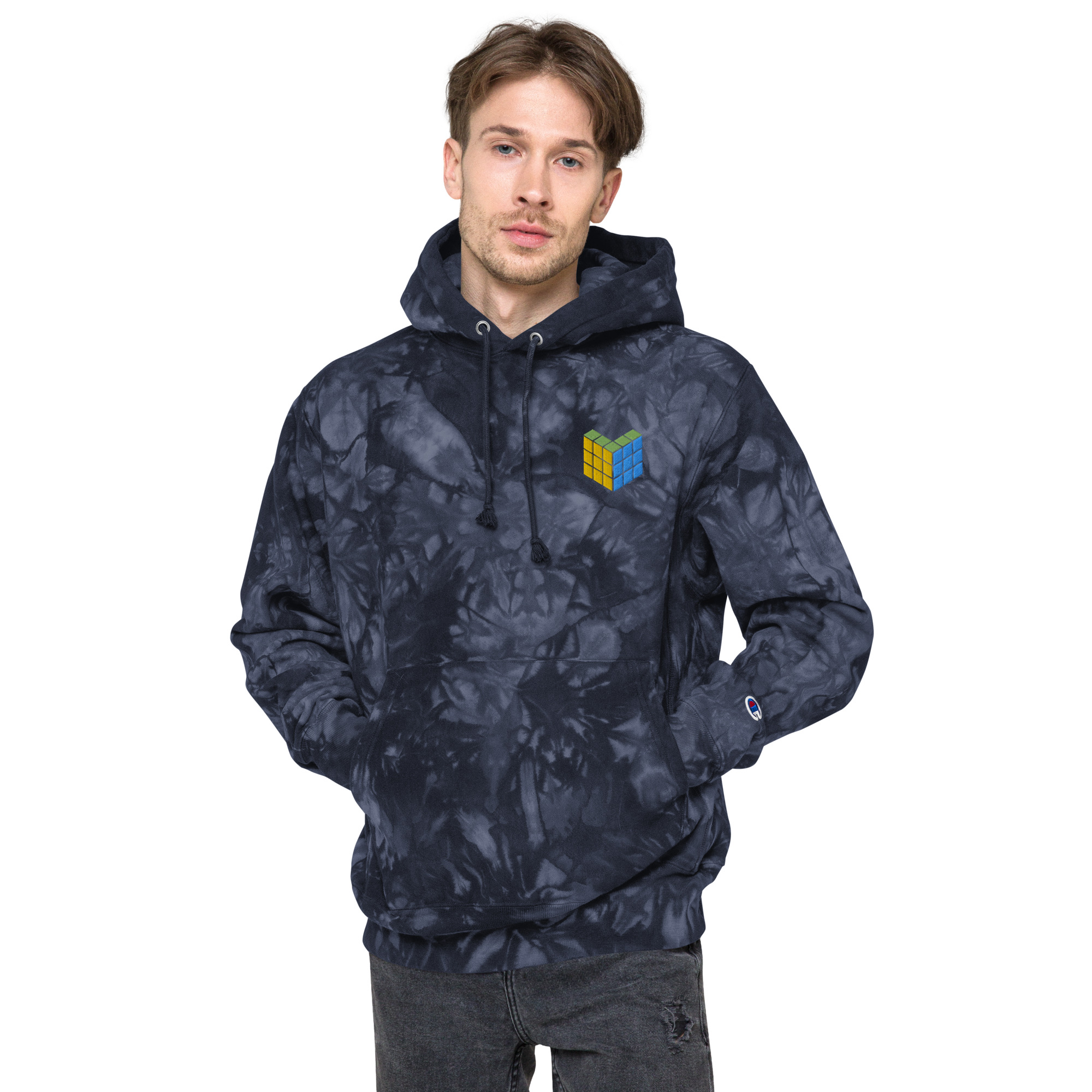 Unisex Champion tie-dye hoodie - Image 2