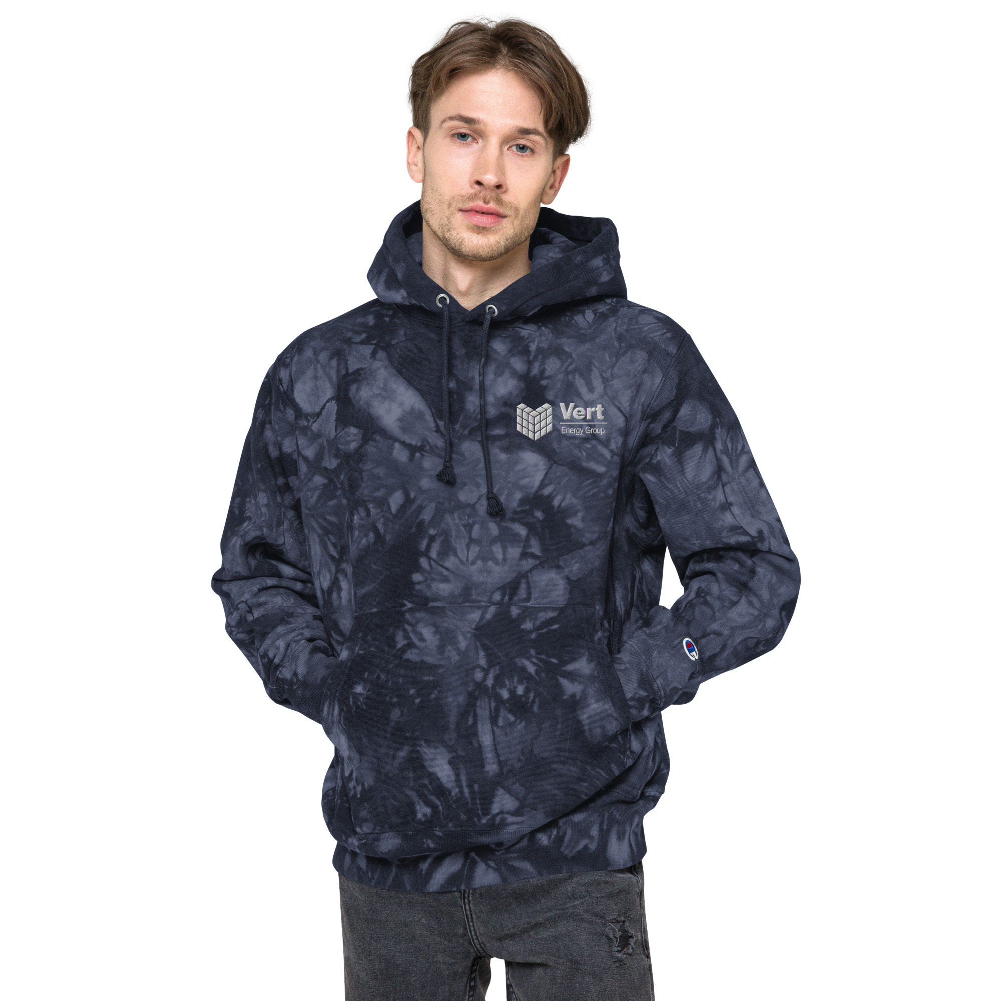 Unisex Champion tie-dye hoodie - Image 6