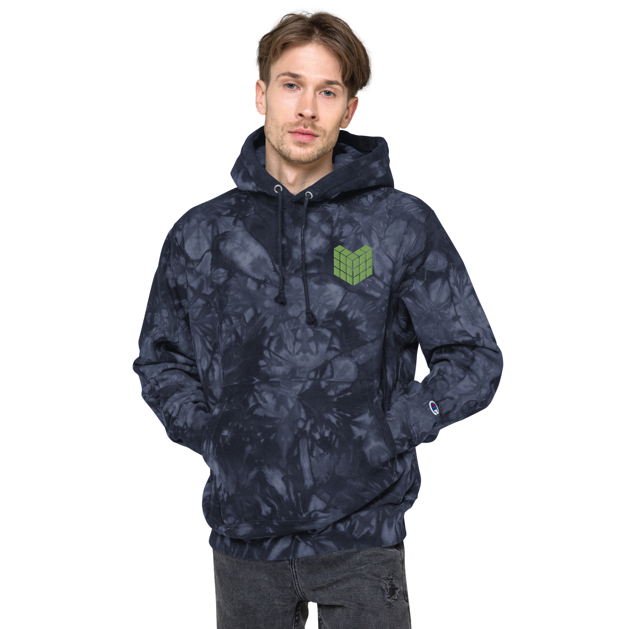 Unisex Champion tie-dye hoodie - Image 6