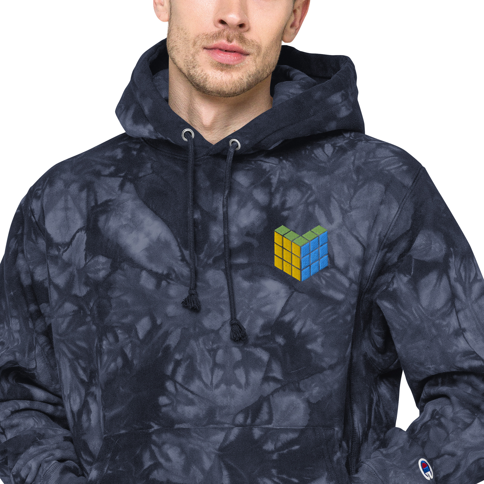 Unisex Champion tie-dye hoodie - Image 3