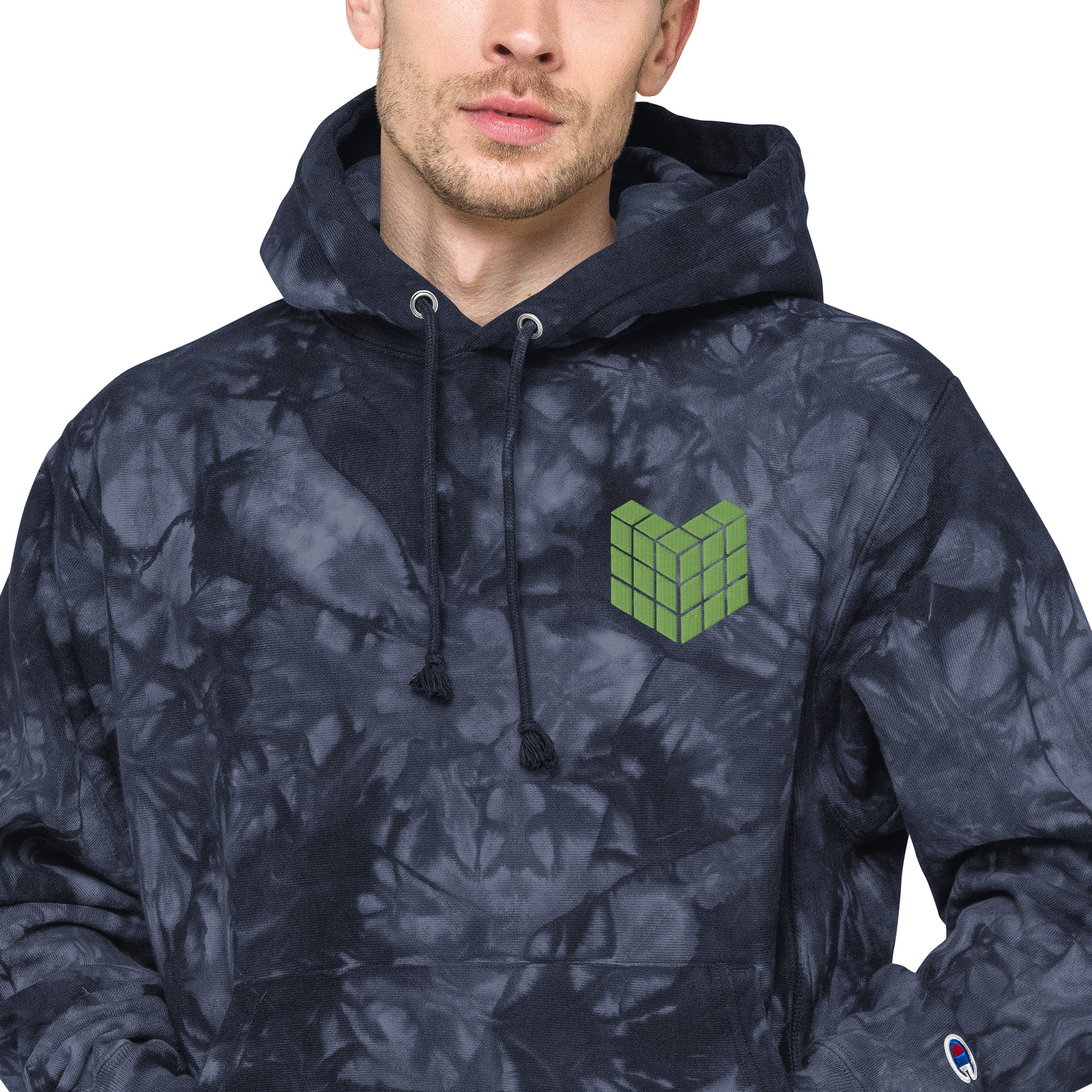 Unisex Champion tie-dye hoodie - Image 7