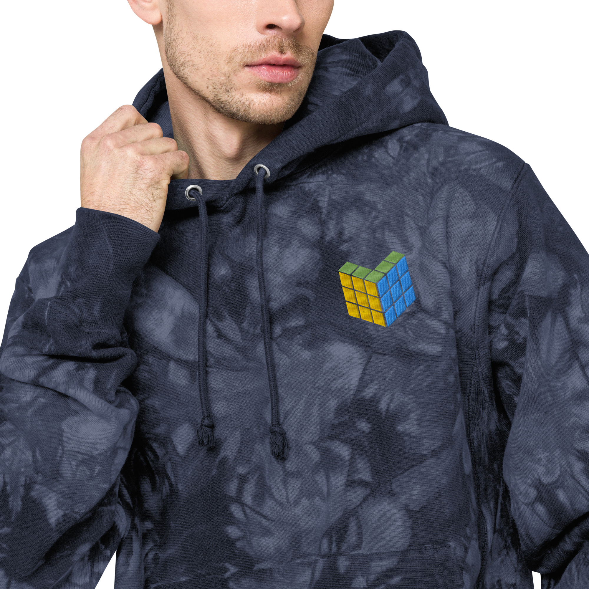 Unisex Champion tie-dye hoodie - Image 4