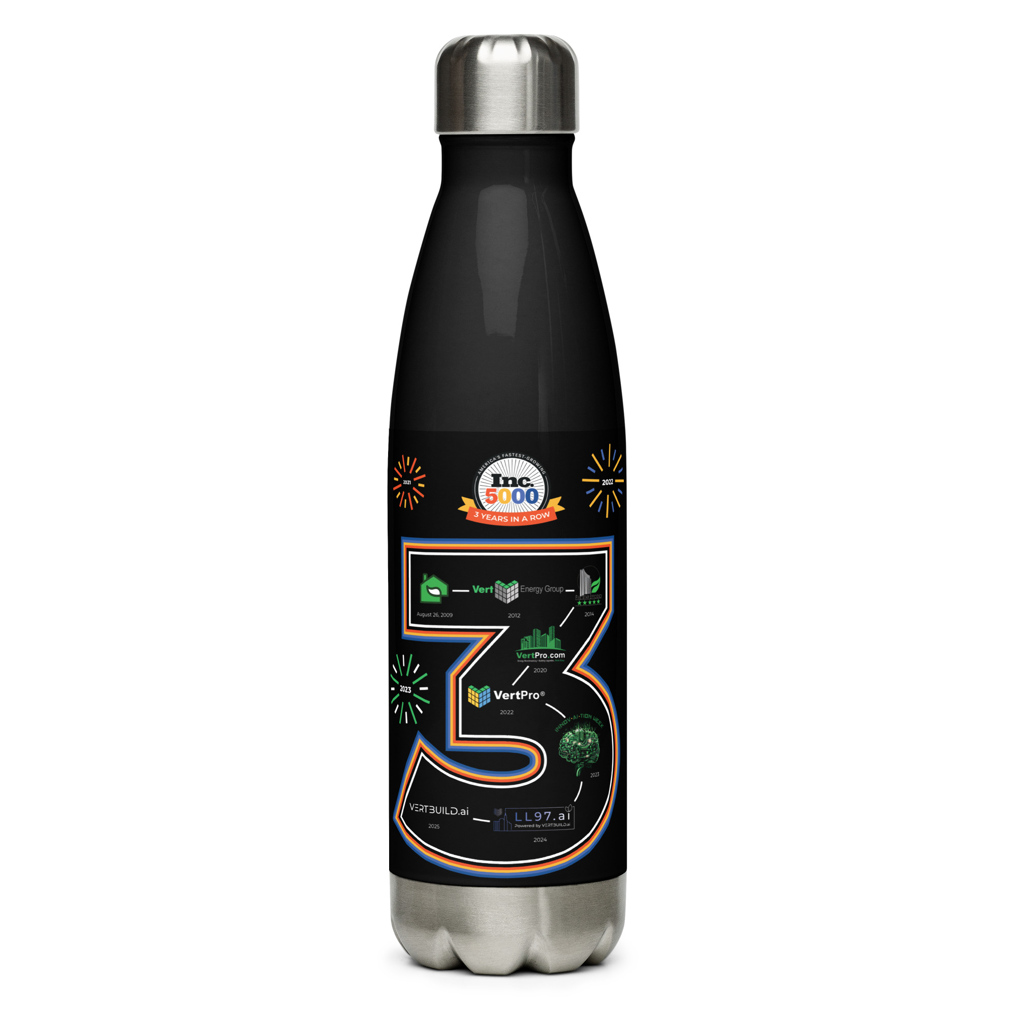 Stainless steel water bottle