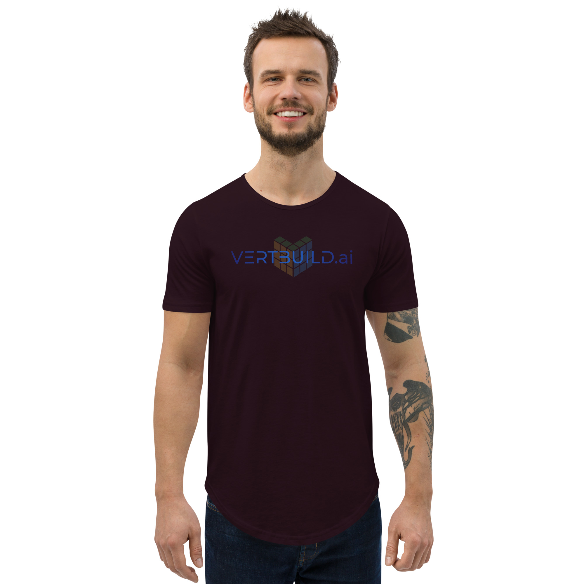 Men's Curved Hem T-Shirt - Image 3